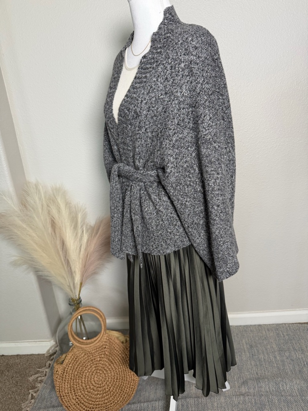 Olivaceous Kimono Wrap Cardigan - Picture 10 of 12